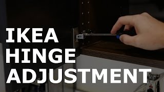 IKEA Utrusta Hinge Adjustment [upl. by Cyrille]