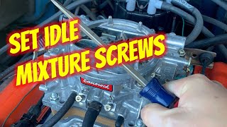 How to Set Idle Mixture Screws [upl. by Ignatius]