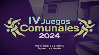 ¿Quieres acceder al proceso de inscripción de los IV Juegos Comunales 2024 [upl. by Sellihca537]