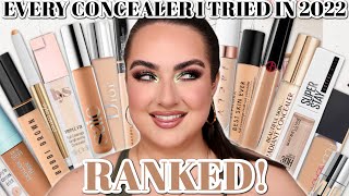 RANKING EVERY CONCEALER I TRIED IN 2022 FROM WORST TO BEST [upl. by Nahsez]