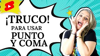 TRUCO para usar Punto y Coma en un párrafo [upl. by Ernestus]