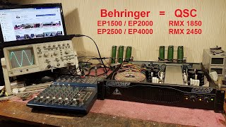 Behringer EP2500 EP4000 EP1500 EP2000 ремонт обзор QSC RMX 2450 RMX 1850 Solton Craaft C1600n [upl. by Chafee]