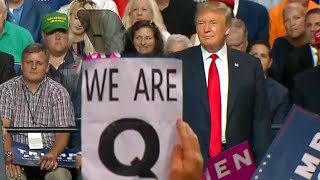 Why Was the Letter ‘Q’ Everywhere at President Trump’s Florida Rally [upl. by Ymer566]