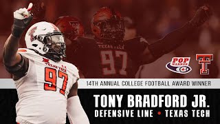 Tony Bradford Jr Named 14th Pop Warner College Football Award Winner [upl. by Nerval]