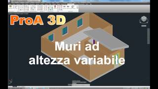 Tutorial di proA 3D Modulo architettonico  3 [upl. by Esinaj]