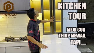 KITCHEN TOUR DAPUR DENGAN MEJA COR [upl. by Rezal]