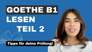 Goethe Zertifikat B1 Lesen Teil 2 [upl. by Bresee37]