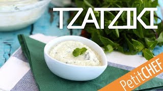 Tzatziki salsa griega de yogur pepino y menta  Petitchef [upl. by Renick]