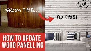 How To Update Faux Wood Panelling [upl. by Keverne768]