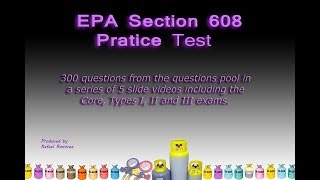 EPA 608 Practice Test core 1 of 2 [upl. by Skill40]