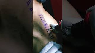 Roman numerals tattoo ❤️🤩 tranding video viral love tattoo [upl. by Aniraad]