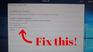 How to fix Windows Essentials 2012 install error 0x800c0006 on Windows 10 and Windows 11 [upl. by Grinnell]