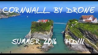 An Aerial Tour of Cornwall  Newquay Fistral Beach Tintagel From The Air HD 1080P [upl. by Eeniffar733]