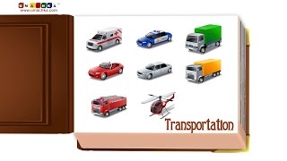 Educational Videos for Children All Transportation Flashcards [upl. by Hennessey]