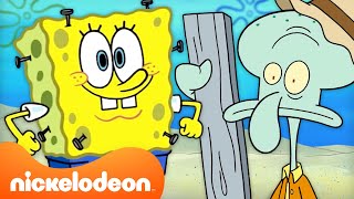 SpongeBob  60 MINUTEN van SpongeBobs vreemdste zeemonsters 😱  Nickelodeon Nederlands [upl. by Novla]