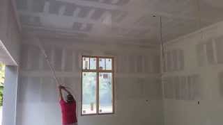 Spraying level 5 Drywall Finish [upl. by Aldred]