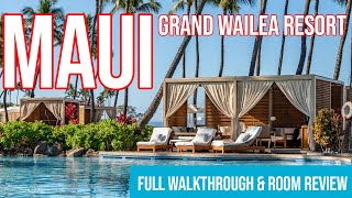 FULL WALKTHROUGH Grand Wailea Resort in Maui Hawaii BEACH LUXURY [upl. by Mahau]