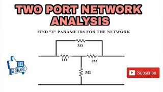 13 FIND THE Z AND Y PARAMETERS IN RESISTIVE NETWORK [upl. by Catriona573]