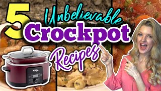 5 Unbelievable CROCKPOT RECIPES You Will LOVE  Dump amp Go CROCKPOT DINNERS that are AMAZING [upl. by Madriene]