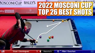 TOP 26 BEST SHOTS  Mosconi Cup 2022 9Ball Pool [upl. by Eigram]