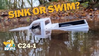 WPL C241 Hilux  116 Scale RC Crawler Off Road Water amp Trail Run [upl. by Rugg273]