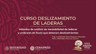 Curso Deslizamiento de Laderas Tema 3 [upl. by Elletnahc]