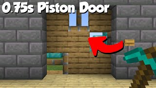 Minecraft Super Fast 3x3 Piston Door 075s [upl. by Gabby]