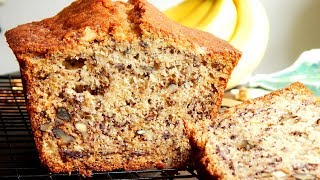 Budin de Banana con Nueces  Banana Bread  Pan de Banana  CUKit [upl. by Eiralc]