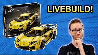 Lets build CADA® C63004W LP700quotLamborghini Aventadorquot Sports Car [upl. by Liam441]