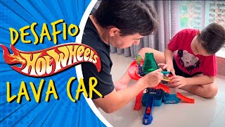 DESAFIO HOT WHEELS PISTA LAVA CAR E GARAGE QUEM VENCEU HotWheels [upl. by Giguere68]