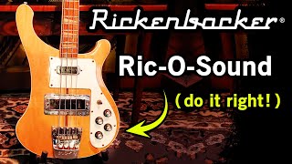 How to record the Rickenbacker Bass RicOSound ► Home Music Studio Tips [upl. by Wilhelm]