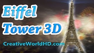 3D Pen  THE EIFFEL TOWER  HOW TO MAKE THE EIFFEL TOWER WITH A 3D PEN [upl. by Solnit323]