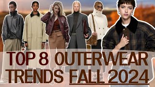 Top 8 outerwear trends Fall 2024 │Fashionable coats and jackets [upl. by Aropizt]