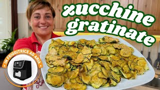 ZUCCHINE GRATINATE IN FRIGGITRICE AD ARIA quotricetta dellultimo minutoquot  Fatto in Casa da Benedetta [upl. by Morgun]