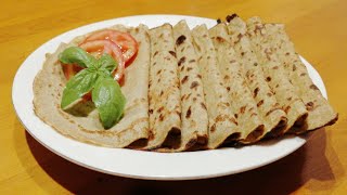 Panqueques de harina integral y albahaca  Crepes  Crepas [upl. by Ivel232]