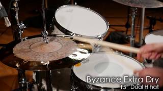 Meinl Cymbals B15DUH Byzance 15quot Dual Hihat [upl. by Atenahs184]