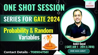 Probability amp Random Variables  One Shot Session Series  GATE 2024  Ankit Goyal  One Man Army [upl. by Genaro559]