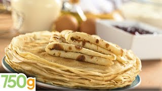 Recette inratable de crêpes  750g [upl. by Adnalohs]