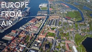 Europe From Air 1  COPENHAGEN amp MALMÖ  Mavic Pro 4k [upl. by Attenreb]