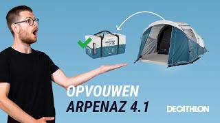 Tent opvouwen Arpenaz 41 Fresh amp Black  DECATHLON LEGT UIT [upl. by Aleen]