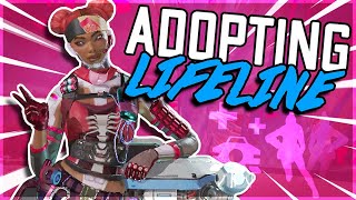 ADOPTING LIFELINE in Apex Legends [upl. by Emelita120]