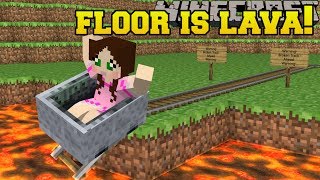 Minecraft EXTREME THE FLOOR IS LAVA TRAPS MOBS amp EXPLOSIONS MiniGame [upl. by Ertnom195]