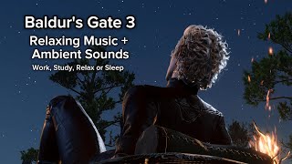 Baldurs Gate 3 Playlist Relaxing Music  Ambient BG3 ASMR  Astarion  Study Relax Sleep Music [upl. by Ree822]