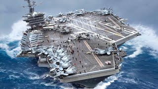 Worlds Largest Aircraft Carrier ROCKED By Deadly Storm Then This Happened [upl. by Ynnej21]