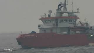 Zooming in on Standby safety Vessel quotGlomar Lindequot with Nikon P1000 [upl. by Maillw]