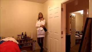 White dress and Blazer Crossdresser video [upl. by Nnylecoj790]