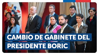 Cambio de gabinete Presidente Gabriel Boric presenta a nuevas autoridades [upl. by Meelas]