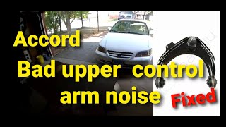 2001 Honda Accord Bad Upper Control arm noise Fix [upl. by Blossom]