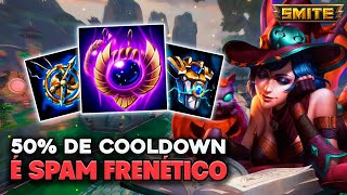 DISCORDIA BUFFADA  50 de COOLDOWN faz combos infinitos ▸ SMITE Ranked Duelo [upl. by Anelle]