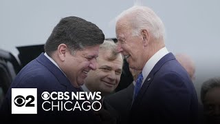 Illinois Gov JB Pritzker backs President Biden amid calls to exit race [upl. by Ecienal]